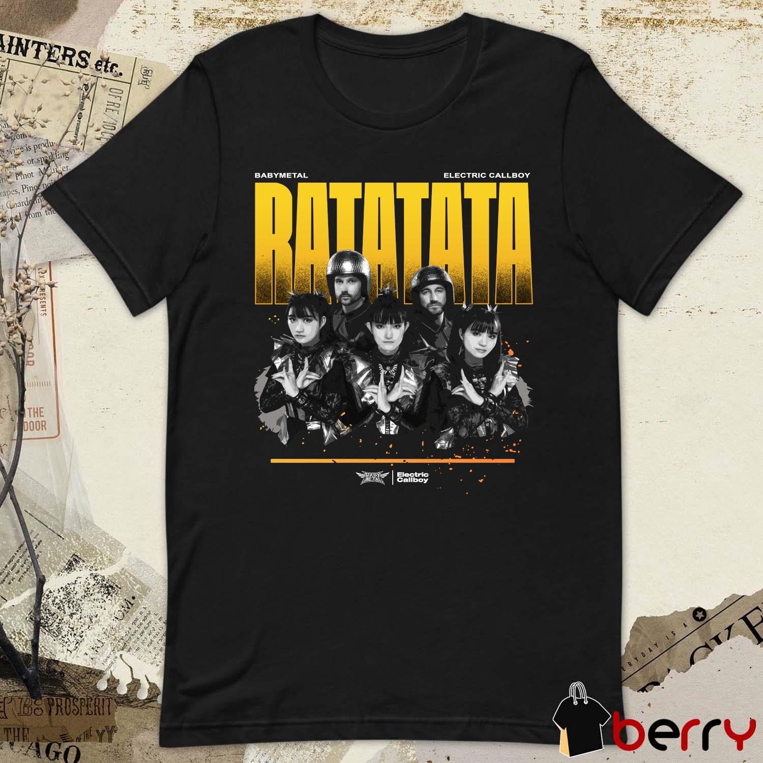 Official Babymetal x Electric Callboy Ratatata Cover t-shirt