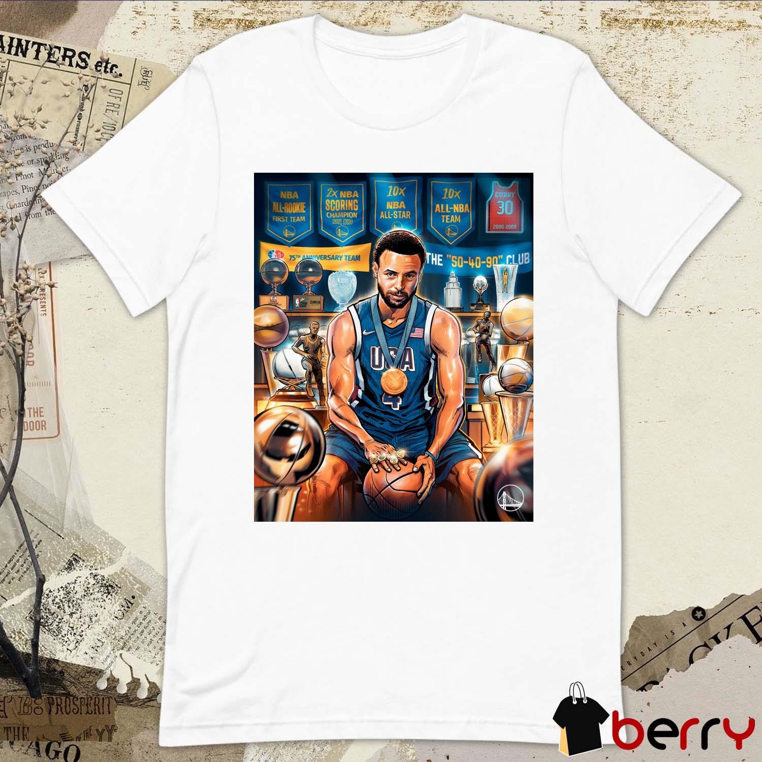 Official Stephen Curry USA Night Night Olympic Paris 2024